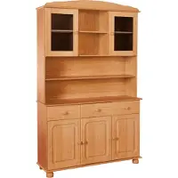 Otto Home Buffet "Mette", braun (natur gebeitzt, gewachst), B:120cm H:181cm T:34cm, Schränke, Buffet, Mit 2 Schubladen und viel Stauraum hinter 4 Türen, Höhe 181cm
