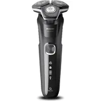 Philips SHAVER Series 5000 S5898/50 Elektrischer Nass- und Trockenrasierer, Rotationstrasierer, Schwarz, SteelPrecision blades, Tasten, LED, SH71