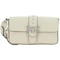 Pinko Love One Slouchy Zip Classic V Handtasche Weiß