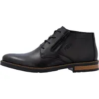 Rieker Herren Stiefelette aus Leder mit funktionalem Reißverschluss 14609, Größe:45 EU, Farbe:Schwarz