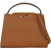 Karl Lagerfeld K/Signature Henkeltasche Dunkelbraun