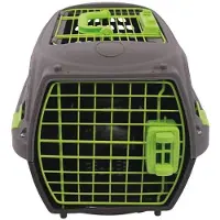 M PETS M.PETS ECO GIRO Katzentransportbox – Kunststoffkäfig – Größe M – Grau