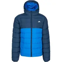 Trespass Oskar Pufferjacke Navy Größe M, gepolstert, gesteppt, wind- und wasserabweisend