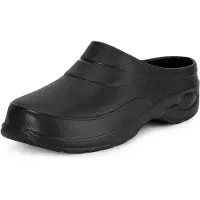 Ladeheid Damen und Herren leichte Eva Clogs Gartenclogs Gartenschuhe KL037(Schwarz, 37)