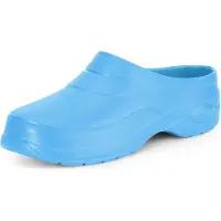 Ladeheid Damen und Herren leichte Eva Clogs Gartenclogs Gartenschuhe KL037(Himmelblau, 39)