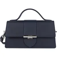 LANCASTER PARIS Handtasche mit Klappe und Metallverschluss M Paris Ily Dunkelblau