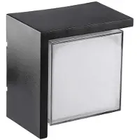 V-TAC VT-827 12W LED Wandleuchte quadratisch schwarz warmweiß 3000K IP65 - sku 218539