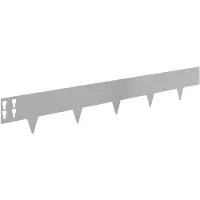 vidaXL Raseneinfassung 30 stk. 100 x 15 cm Stahl Silber