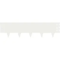 vidaXL Raseneinfassung 30 stk. 100 x 25 cm Stahl Weiß