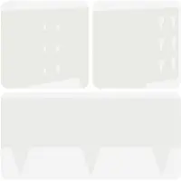 vidaXL Raseneinfassung 20 stk. 100 x 25 cm Stahl Weiß