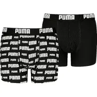 Puma Boxershorts "BOYS EVERYDAY LOGO PRINT BOXERS 2P" Packung, mit breitem Logobund