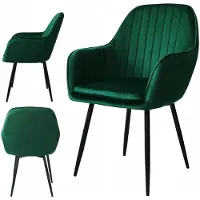 Ekspand | Stuhl QUEEN - 85 cm - Grün - Modernes Design - Hochwertiger Velvet und Komfort