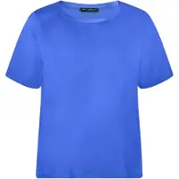 Betty Barclay Schlupfbluse "Schlupfbluse mit Rundhalsausschnitt", Damen, Gr. 40, blau (adria blau), Obermaterial: 97% Polyester PES. 3% Elasthan EL., Blusen Schlupfbluse