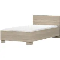 FABRYKA MEBLI IDŹCZAK Bett JONAS III 36, Kinderzimmer, Kinderbett ohne Matratze Einzelbett mit Lattenrost 90x200 cm Sonoma Eiche/Sonoma Eiche