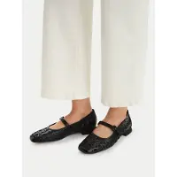 Caprice Damen Ballerinas 9-22511-46 schwarz kamm 41