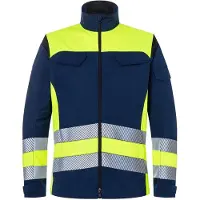 Kuebler KÜBLER REFLECTIQ Jacke Klasse 1 warngelb/dunkelblau 4XL - 1208 8340-3448-4XL - warngelb/dunkelblau