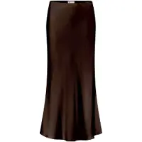 Vera Mont Satinrock "Satinrock wadenlang", Damen, Gr. 38, braun (rostbraun), Einsatz: 100% Polyester PES., Röcke Satinrock