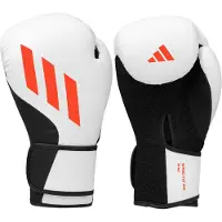 Adidas Boxhandschuhe PERFORMANCE "Speed Tilt 200" Gr. 16, schwarz-weiß (weiß, schwarz, rot), Boxhandschuhe, 16 16, Kunstleder, Boxhandschuhe