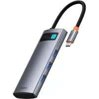 Baseus , USB Typ-C, USB 3.0, USB Typ-C, HDMI, MicroSD (TransFlash), SD, 5000 Mbit/s, 60 Hz, 3840 x 2160 Pixel