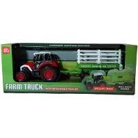 Merkloos Landwirtschaftlicher Traktor mit Anhänger