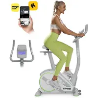 Zipro Ergometer Fahrrad Rave White – Elektromagnetischer Heimtrainer in Weiß App-Steuerung Zwift Verstellbarer Lenkerwinkel & Sattel Watt-Programm