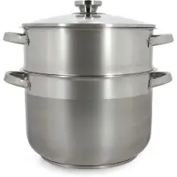 Menastyl Couscoussier - - 4615450 - Edelstahl - 10 Liter - Geeignet für alle Herdarten, inklusive Induktion