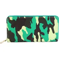 Cham Cham Damen Geldbörse Quer Kunstleder Camouflage Camouflage, langlebig