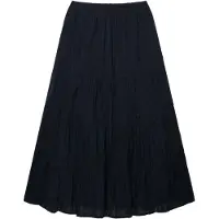 Superdry für Damen. W7210412A Tiered Maxi Rock marineblau (L), Lässig, Baumwolle