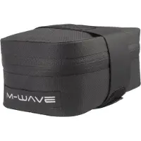 M-Wave 122346, Sattel, Fahrradtasche, Schwarz, 0,7 l, 55 mm, 140 mm