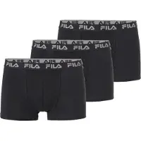 FILA Boxershorts "MAN BOXER SHORTS", Herren, Gr. XXL, schwarz, Obermaterial: 95% Baumwolle, 5% Elasthan, bedruckt, unifarben, eng, Unterhosen Boxershorts, mit elastischem Logobund, Topseller