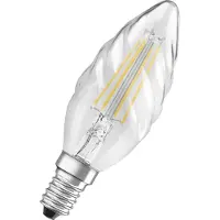 Osram Superstar dimmbare LED-Lampe mit besonders hoher Farbwiedergabe (CRI90) für E14-Sockel, Filament-Optik ,Kaltweiß (4000K), 470 Lumen, Ersatz für herkömmliche 40W-Leuchtmittel, dimmbar, 1-er Pack