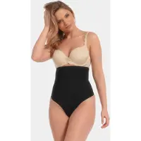 Magic bodyfashion Shapingstring "Maxi Hi-Thong", Damen, Gr. L, braun (mocha), Obermaterial: 71% Polyamid, 29% Elasthan, unifarben, körpernah, Unterhosen Shapingstring, Maximalgrößen von S bis 4XL