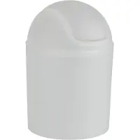 Wenko Schwingdeckeleimer Arktis Weiß 1,5 L