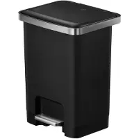 EKO - Hana 2 Treteimer 25 Liter - Plastic - Schwarz