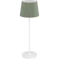 Eglo Tischleuchte "LEONERO Tischlampe - Stahl - LED - 3,8W - IP20", grün (weiß), 1, Ø 11,5cm H: 37cm, 1 Stk., Leuchten, Akku Tischleuchte, Nachttischlampe, kabellos, H37 x Ø11,5 cm, Tischleuchte