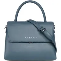 Bugatti Henkeltasche "Damen ALMATA", Damen, Gr. B/H/T: 23cm x 16cm x 8cm onesize, blau, Polyurethan (PU), clean, Taschen Henkeltasche