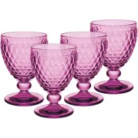 Villeroy & Boch Glas "Wassergläser Boston Coloured 400 ml 4er Set", pink (berry), Glas, Trinkgefäße, Glas