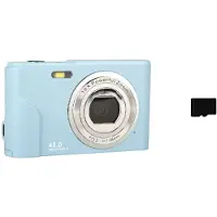 INF DC311 Kompakte Digitalkamera mit 32GB TF-Karte Hellblau