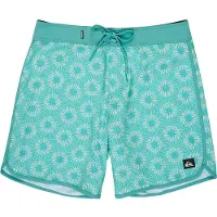 Quiksilver Boardshorts "Surfsilk Scallop 18", Herren, Gr. 31SM, blau (aqua ocean mayhem), Obermaterial: 88% Polyester, 12% Elasthan., Hosen Boardshorts