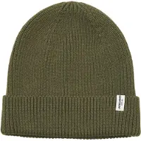 Jack & Jones Strickmütze "JACBRINK BEANIE LN" Baumwolle, in Rippenoptik