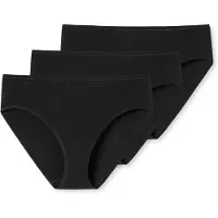 Schiesser Slip "Essentials", Damen, Gr. 42, schwarz (000, schwarz), Single Jersey, Obermaterial: 95% Baumwolle, 5% Elasthan, unifarben, figurbetont, Unterhosen Slip, mit perfekter Passform, Topseller