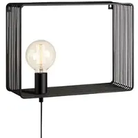 Markslöjd Shelf, Oberfläche, Rechteck, 1 Glühbirne(n), E27, IP20, Schwarz