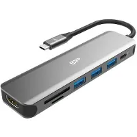 Silicon Power Boost SU20, USB 3.2 Gen 1 (3.1 Gen 1) Type-C, 60 W, Grau, MicroSD (TransFlash), MicroSDHC, MicroSDXC, SDHC, SDXC, 4K Ultra HD, 30 Hz
