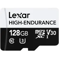 Lexar High-Endurance, 128 GB, MicroSDXC, Klasse 10, UHS-I, Class 3 (U3), V30