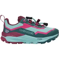 Lowa Kinder Fauli GTX Lo Halbschuh petrol/pink 34