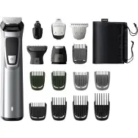 Philips MULTIGROOM Series 7000 MG7736/15 16-in-1, für Gesicht, Haare und Körper, Schwarz, Silber, Bart, Ohr, Nase, Batterie, 120 min, Integrierte Batterie, 1 h