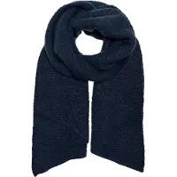 ONLY Strickschal "ONLMERLE LIFE KNITTED SCARF", Damen, Gr. 1, blau (naval academy), Feinstrick, Polyester, unifarben, Modetücher Strickschal, Kunstfaser
