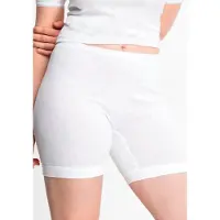 Speidel Lange Unterhose "Nina", Damen, Gr. 46, Jacquard, weiß, Jacquard, 100% Baumwolle, gemustert, unifarben, körpernah, Unterhosen Lange Unterhose, mittellang, bequem, elastisch, Baumwolle