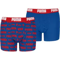 Puma Boxershorts "BOYS EVERYDAY LOGO PRINT BOXERS 2P" Packung, mit breitem Logobund