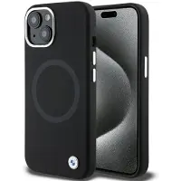 BMW BMHMP15MSILBK2 iPhone 15 Plus 6.7" czarny/black Signature Liquid Silicone MagSafe